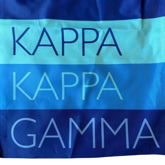 Kappa Kappa Gamma Drawstring Bag Blue by Alexandra & Company NWOT - Picture 2 of 8
